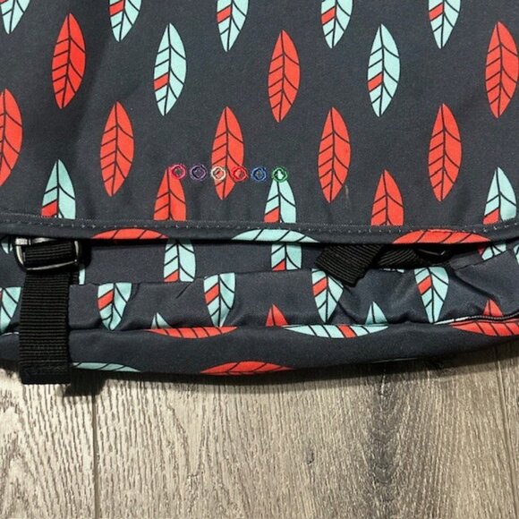 J WORLD New York Large 15" Messenger Laptop Bag MINT! Leaves - Picture 2 of 8